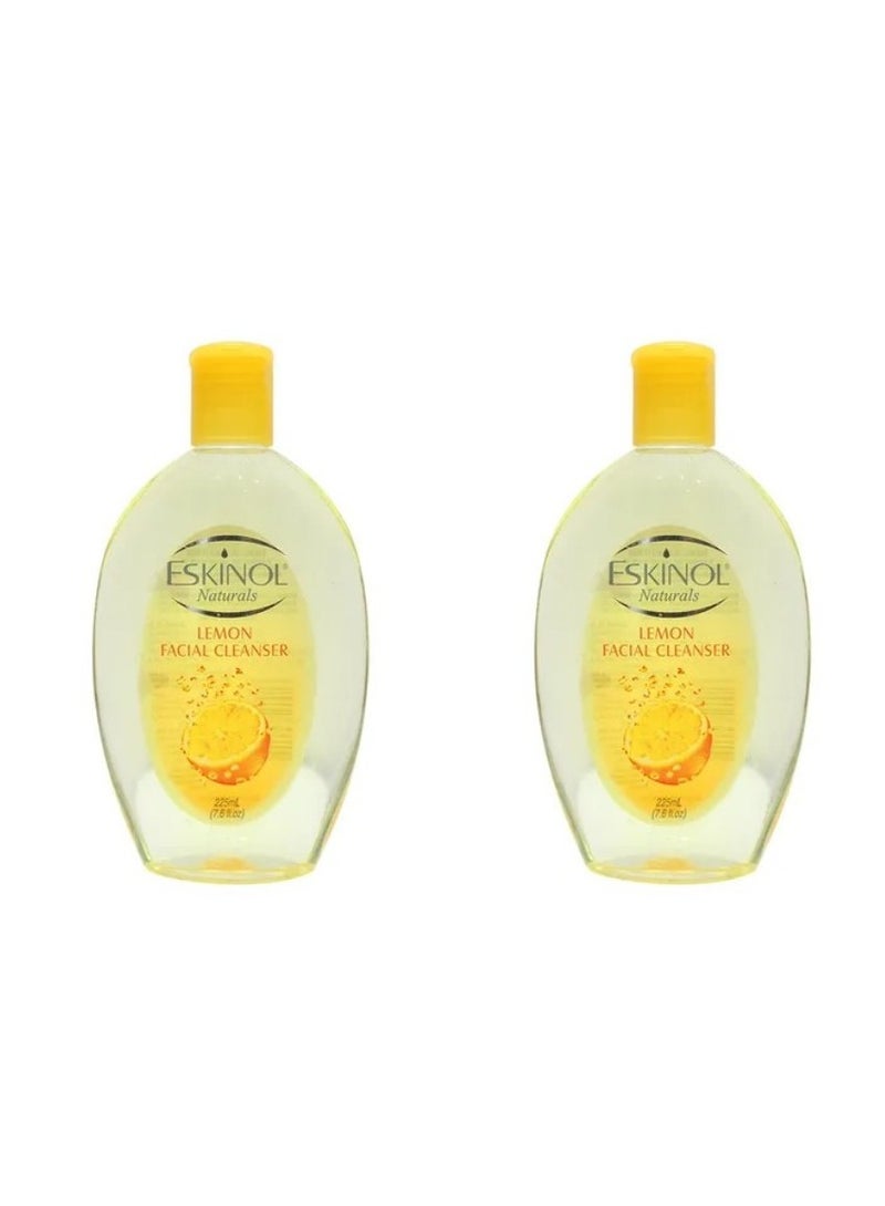 Pack Of 2 Lemon Facial Cleanser Yellow 225ml